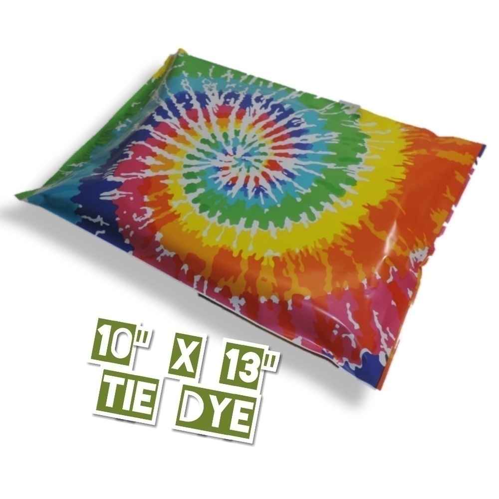 100 Tie Dye Poly Mailers 10"x13" - Picture 2 of 3